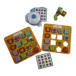 Joc de logică cu forme geometrice și culori - model cu fructe - imagine 10