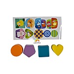 Cub din plastic cu activități educative de sortare forme, rotițe rotative și elemente mobile - imagine 6