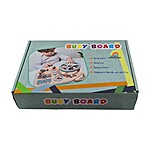 Planșă de activități Montessori Busy Board cu volan, oglindă și claxon - imagine 3