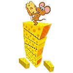 Joc educativ de echilibru și stivuire Turnul de Cașcaval cu Șoricei - 3 modalități de joc - imagine 6