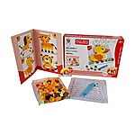 Joc creativ din plastic Mozaic cu 128 piese, model Animale - imagine 4