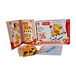 Joc creativ din plastic Mozaic cu 128 piese, model Animale - imagine 5