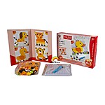 Joc creativ din plastic Mozaic cu 128 piese, model Animale