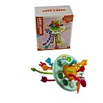 Jucărie senzorială, de dentiție și de motricitate pentru bebeluși OZN Montessori, 10 luni+ - imagine 5