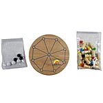 Joc educativ din lemn 2 în 1: Joc de memorie Memory Chess cu 24 de pioni și Joc roman de strategie Rota - imagine 5