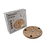 Joc educativ din lemn 2 în 1: Joc de memorie Memory Chess cu 24 de pioni și Joc roman de strategie Rota - imagine 8