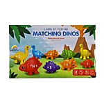 Joc educativ de asociere după culoare și litere, 13 Dinozauri din 2 piese - imagine 4