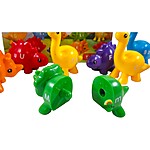 Joc educativ de asociere după culoare și litere, 13 Dinozauri din 2 piese - imagine 3