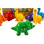 Joc educativ de asociere după culoare și litere, 13 Dinozauri din 2 piese - imagine 2