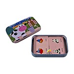 Puzzle educativ de asociere din carton - model cu animale/păsări domestice și sălbatice, 2 piese - imagine 6