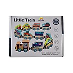 Trenuleț magnetic din lemn cu animale sălbatice - imagine 10