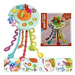 Jucărie senzorială, de dentiție și de motricitate pentru bebeluși OZN Montessori, 10 luni+ - imagine 9