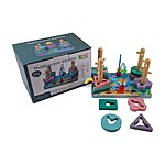 Sortator de forme cu 5 coloane și piedici - model cu labirint de motricitate - imagine 3