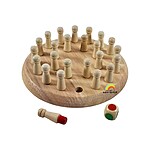 Joc de memorie din lemn Memory Chess cu 24 pioni din lemn - imagine 2