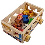 Joc educativ multifuncțional sortator de forme geometrice pe coloane cu cartonașe și sortator de forme geometrice animale, 18 luni+ - imagine 6