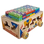 Joc educativ multifuncțional sortator de forme geometrice pe coloane cu cartonașe și sortator de forme geometrice animale, 18 luni+ - imagine 10