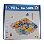 Joc Montessori pentru motricitate, Ursulețul cu șuruburi din lemn - imagine 6