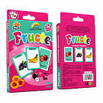 Carduri cognitive cu fructe în limba română și engleză - set 36 cartonașe educative