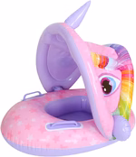 Colac de baie bărcuță cu parasolar model Unicorn, 70 cm - imagine 2