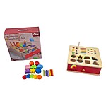 Joc Montessori de sortare, clasificare și pescuit, cu forme geometrice, bile, jetoane, bețe și viermișori - imagine 6