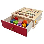 Joc Montessori de sortare, clasificare și pescuit, cu forme geometrice, bile, jetoane, bețe și viermișori - imagine 10