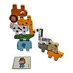 Joc de echilibru din lemn cu animale și cartonașe – Animal Balance - imagine 3