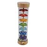 Jucărie senzorială pentru bebeluși cu flori colorate și bile, Rainmaker - imagine 4