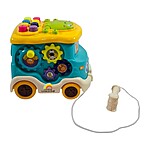 Jucărie muzicală autobuz interactiv cu activități- culoare verde - imagine 3
