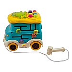 Jucărie muzicală autobuz interactiv cu activități- culoare verde - imagine 4