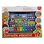 Tabletă educativă interactivă pentru copii – activități în Română & Engleză, cu sunete, litere, cifre, animale și muzică - culoare roz - imagine 2