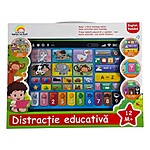 Tabletă educativă interactivă pentru copii – activități în Română & Engleză, cu sunete, litere, cifre, animale și muzică - culoare verde - imagine 2