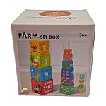 Cuburi de stivuit din carton cu animale și cifre – Turn Montessori cu 10 cuburi din carton gros - imagine 4