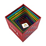 Cuburi de stivuit din carton cu animale și cifre – Turn Montessori cu 10 cuburi din carton gros - imagine 10