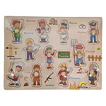 Puzzle încastru cu profesii, 11 piese - imagine 2