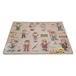 Puzzle încastru cu profesii, 11 piese - imagine 3