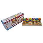 Joc Montessori din lemn de sortare după model - imagine 5