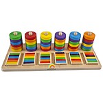 Joc Montessori din lemn de sortare după model - imagine 6