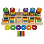 Joc Montessori din lemn de sortare după model - imagine 8