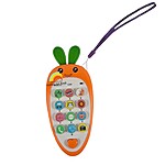 Telefon interactiv pentru bebeluși cu sunete în limba engleză – model Morcov portocaliu - imagine 2