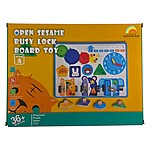 Planșă de activități Montessori Busy Board model cu ceas - imagine 4