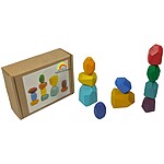 Pietre de stivuit și de echilibru din lemn – set cu 10 piese - imagine 5