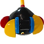 Jucărie de împins cu sunete Pinguin, băț întreg - imagine 4