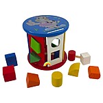 Cilindru sortator de forme geometrice, din lemn - imagine 4