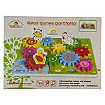 Joc de tip puzzle 3D roți zimțate, model cu animale de la fermă - imagine 5