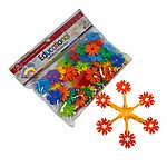 Set de construcție STEM din plastic - Educational building blocks, Snowflakes - imagine 2