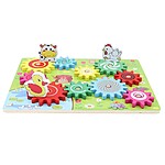 Joc de tip puzzle 3D roți zimțate, model cu animale de la fermă