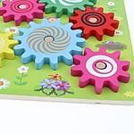 Joc de tip puzzle 3D roți zimțate, model cu animale de la fermă - imagine 8