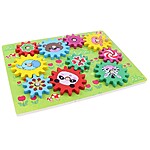 Joc de tip puzzle 3D roți zimțate, model cu animale sălbatice - imagine 4