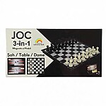 Joc de societate magnetic 3 în 1: Șah, Table și Dame, 62 piese, 32 cm - imagine 5